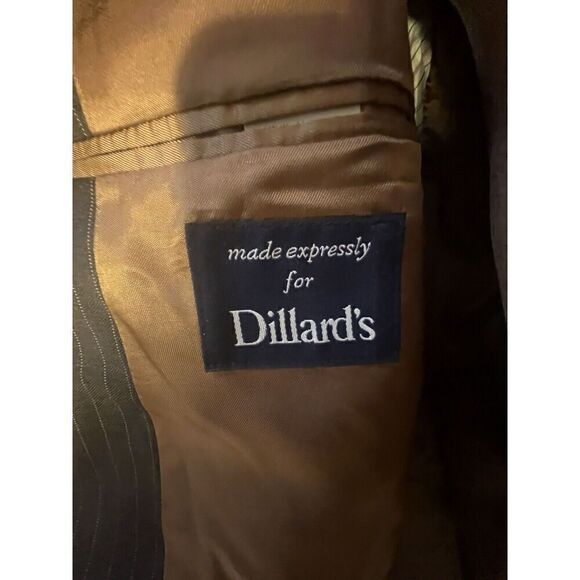 Ralph Lauren Dillard's 40 L Exc Pinstriped 100% Wool Sport Coat Vintage 1998 - Picture 5 of 8